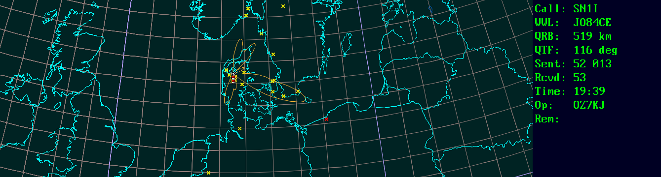 Polar map for 432 MHz