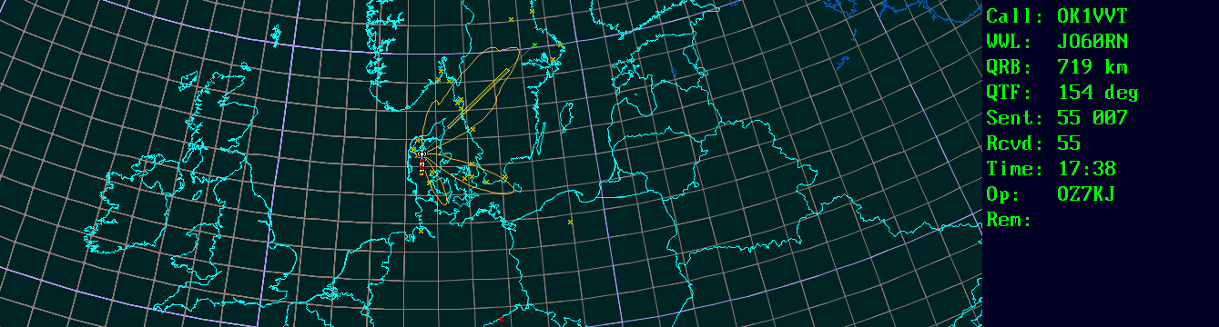 Polar map for 432 MHz