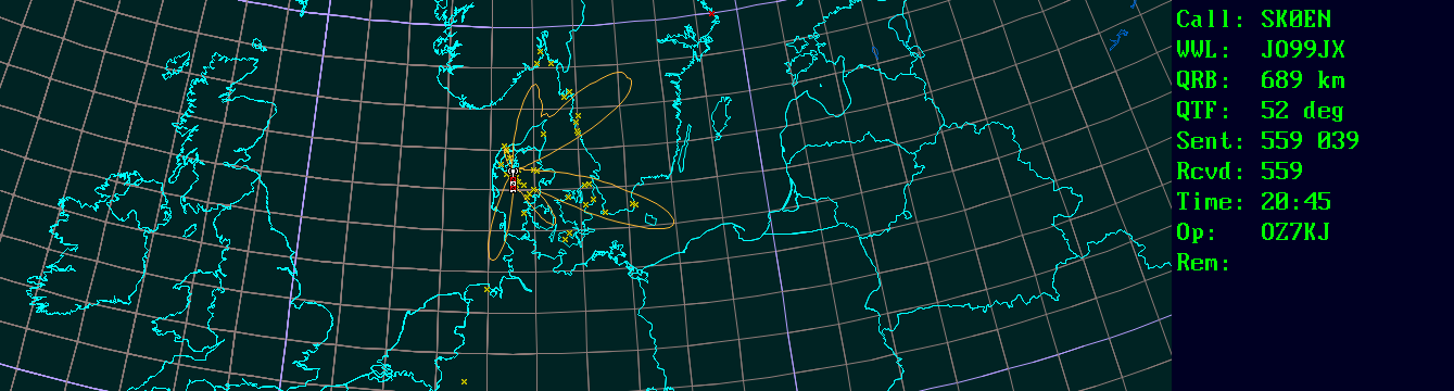 Polar map for 432 MHz