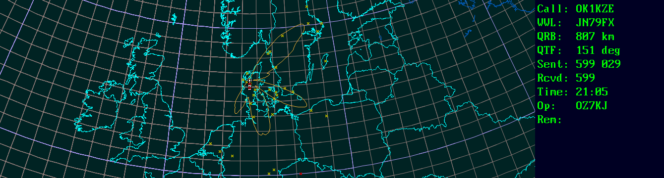 Polar map for 432 MHz