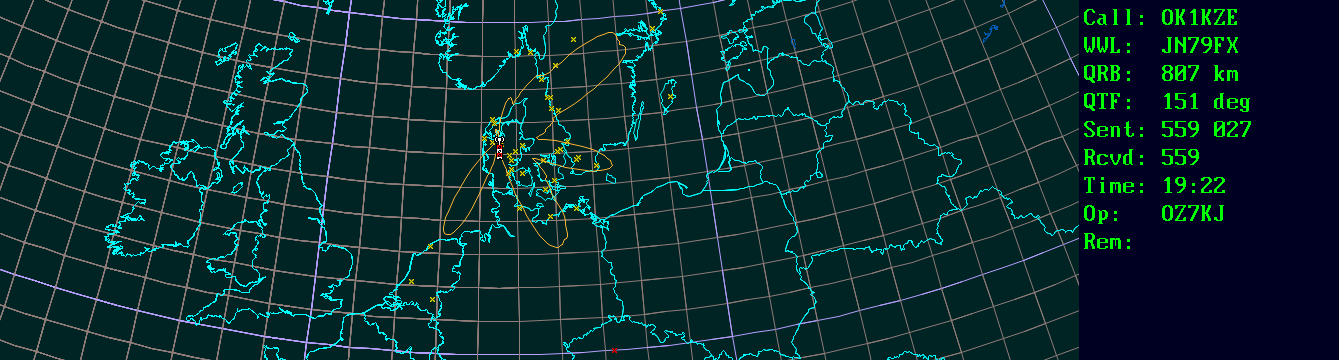 Polar map for 432 MHz